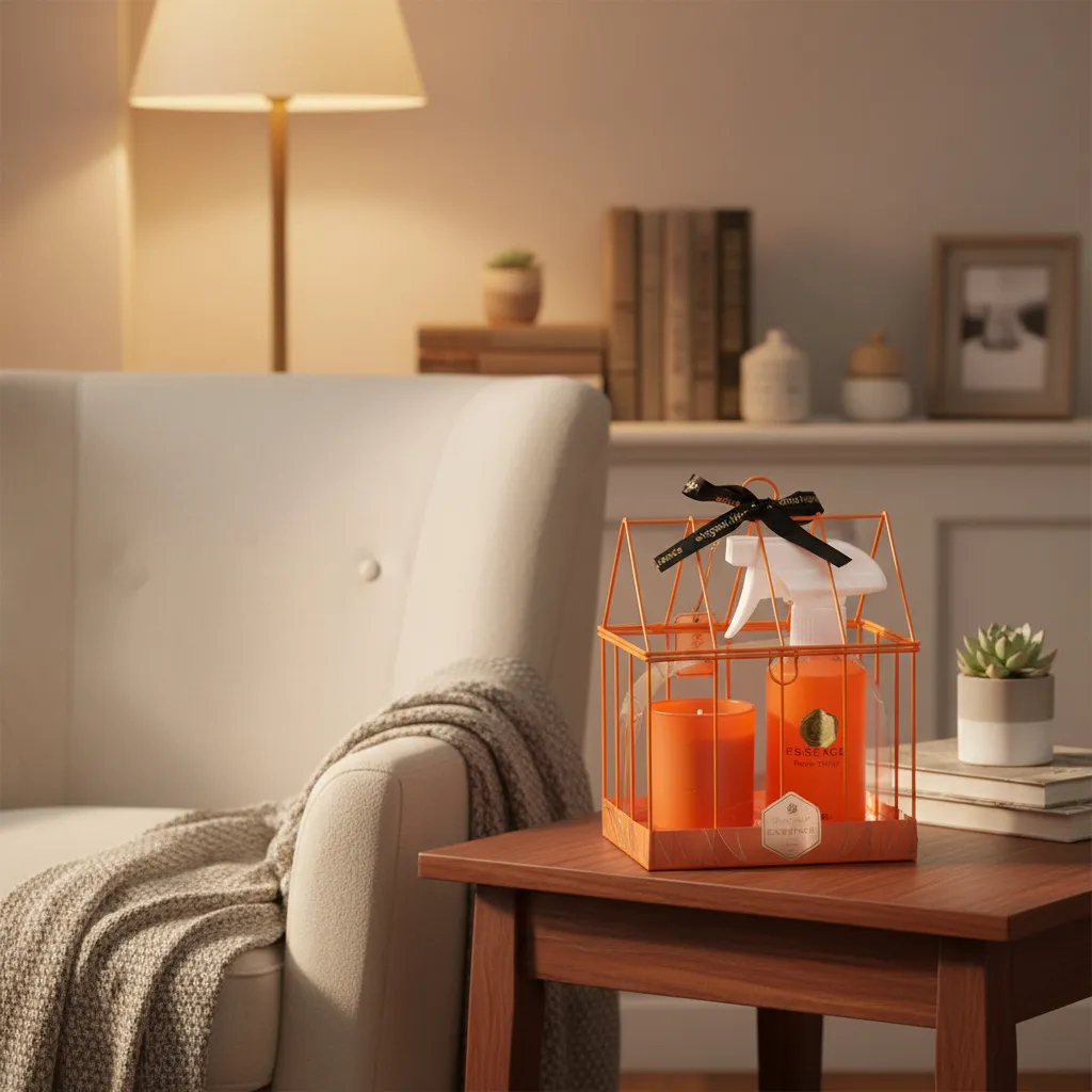 Aromatizador Para El Hogar: Vela + Spray De Fragancia