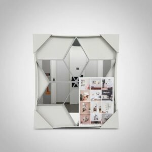 Espejo Decorativo, Diseño Estrella Modular 49cm Dorado