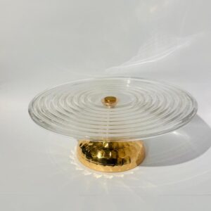 Base Giratoria De Vidrio Para Tortas Y Postres
