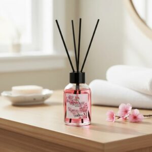 Pack 12 Difusores De Aromas Con Varillas 100ml - Decostilo - Flores de Cerezo