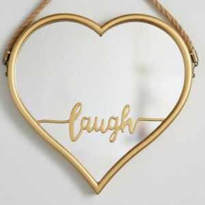 Espejo Decorativo, Diseño Corazón 24cm