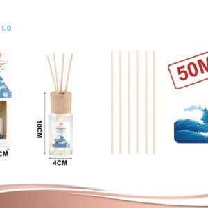 Pack 12 Difusores De Aromas, Fragancia Océano 50ml