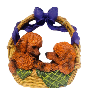 Figura Decorativa Colgante 2 Perritos 30cm
