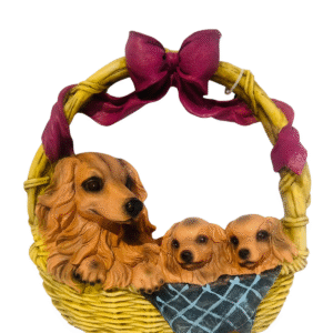 Figura Decorativa Colgante 3 Perritos 30cm
