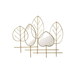 Fondo De Espejo Decorativo, Diseño Hojas Y Corazón 58cm