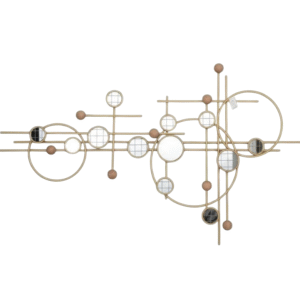 Fondo De Espejo Decorativo Estilo Abstracto 120cm