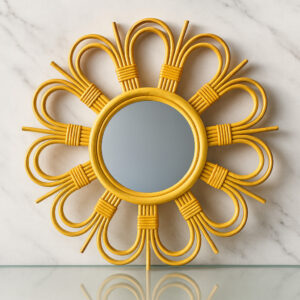 Espejo Decorativo Redondo Estilo Sol 50x50x2.5cm