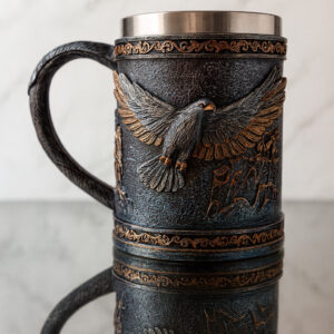 Tazon - Taza Termica De Acero Decorativa De Águila En Relieve
