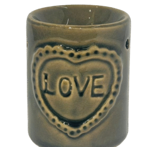 Porta Incienso Diseño: Love, Color Gris