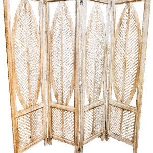 Biombo De Madera Diseño Hojas 160*170 Cm