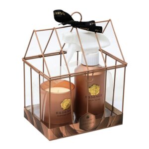 Aromatizador Para El Hogar: Vela + Spray De Fragancia de Café Claro
