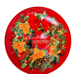 Set 3 Platos De Navidad, Platos Plásticos: Merry Red (Modelo 24)
