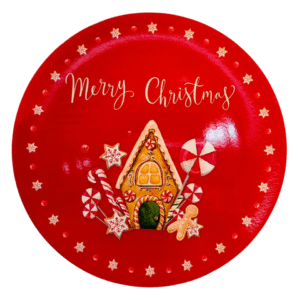 Set 3 Platos De Navidad, Platos Plásticos: Candy (Modelo 28)