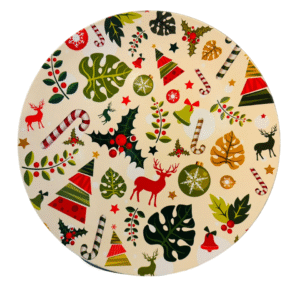 Platos De Navidad, Set 3 Platos Plásticos: Navideño (Modelo 20)