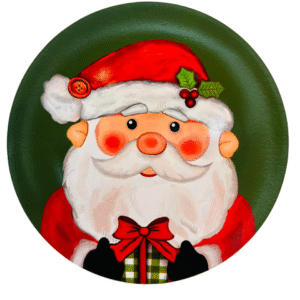 Platos De Navidad, Set 3 Platos Plásticos: Viejo Pascuero (Modelo 21)