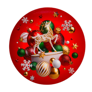 Set 3 Platos Plásticos De Navidad: Bolsas de Navidad (Modelo 13)