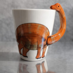 Taza De Ceramica Con Diseño De Dinosaurio En 3D