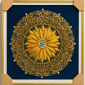 Cuadro Mandala en Marco Dorado 50x50cm