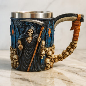 Tazon - Taza Termica De Acero De Hombre Calabera En 3D 475ml