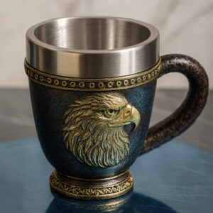 Tazon - Taza Termica De Acero Con Diseño De Aguila En Relieve 225ml