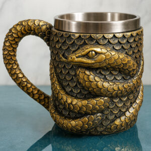 Tazon - Taza Termica De Acero Con Serpiente En 3D 475ml