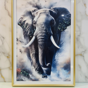 Cuadro Elefante con Cristales de Diseño Moderno 40x60cm