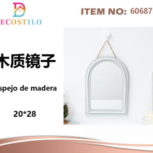 Espejo C/Marca Madera 20*28