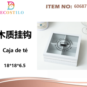 Caja De Te Madera 18*18*6.5