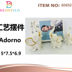 set 6 elefantes de ceramica 15*7.5*6.9