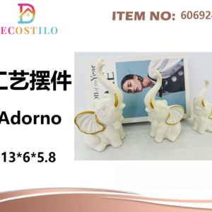 set 6 elefante de ceramica 13*6*5.8