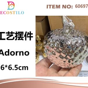 Pack 12 dorno manzana plateada 6*6.5 cm