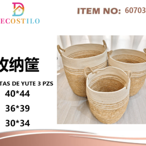CESTAS DE YUTE 17 PZS40*44 36*39 30*34