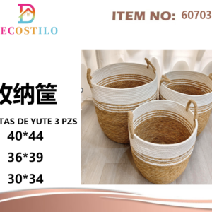 CESTAS DE YUTE 18 PZS40*44 36*39 30*34