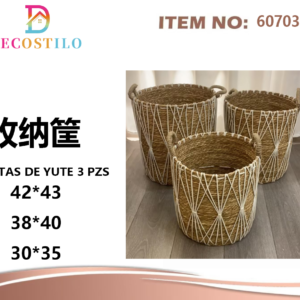 CESTAS DE YUTE 21 PZS42*43 38*40 30*35