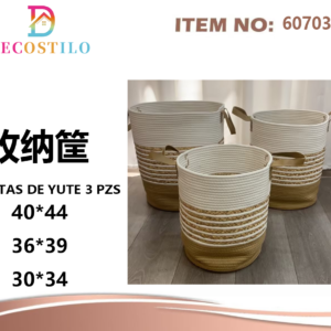 CESTAS DE YUTE 22 PZS40*44 36*39 30*34