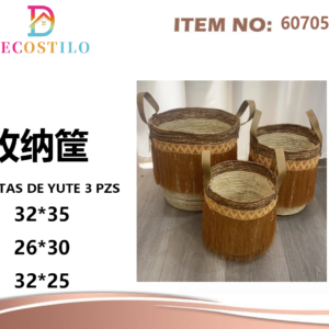 CESTAS DE YUTE 3 PZS32*35 26*30 32*25