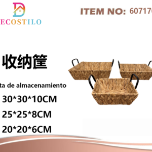 set cesta de yute 30*30*10- 25*25*8-20*20*6