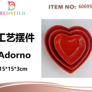 pack de 6 adornos 15*15*3cm