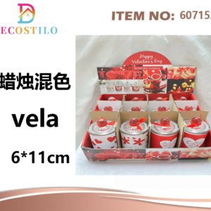 caja 12 velas aromaticas 6*11 cm
