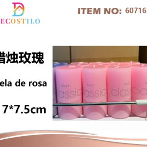 vela rosa 7*7.5 cm