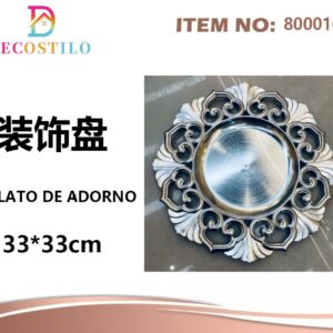 6 platos decorativo 33*33 cm
