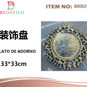 6 platos decorativos 33*33 cm
