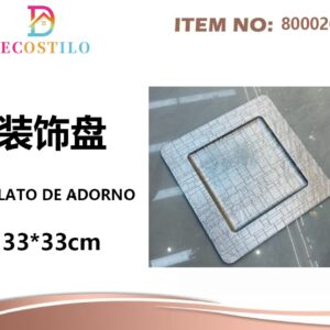 6 platos decorativo 33*33 cm