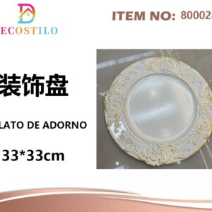 6 platos decorativo 33*33 cm