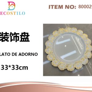 6 platos decorativos 33*33 cm