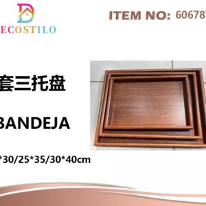 bandeja de madera 20*30. 25*35*40 cm