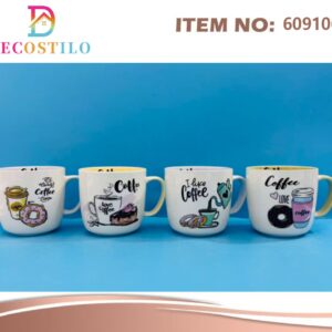 12 tazas con diseños