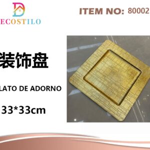 6 Platos decorativos 33*33 cm