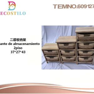 estante de almacenamiento 2 piso, 37*27*43 cm