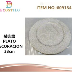 6 platos 33 cm